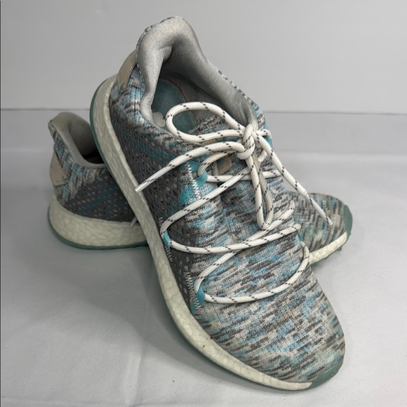 Adidas Golf Blue and Gray Sneakers with Textured Upper - Picture 1 of 7
